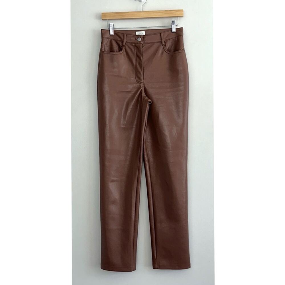 Wilfred x ARITZIA The Melina™ High-Rise Straight-Leg Faux Leather Pant